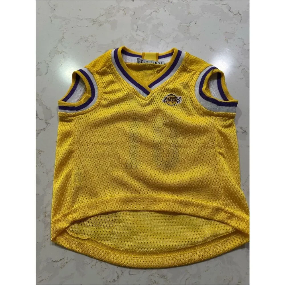 NBA Los Angeles Lakers Dog Yellow Jersey Top